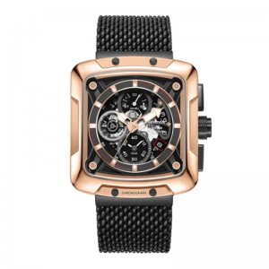 Alexandre Christie AC 3030 Rosegold Black Steel GCBBRBA